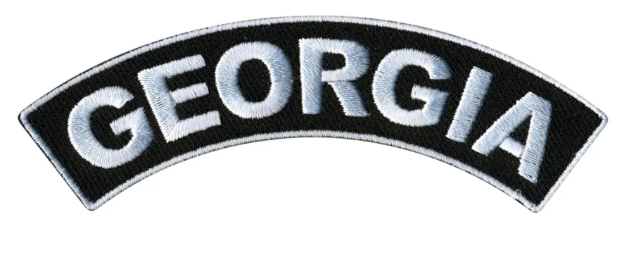 PATCH - GEORGIA TOP ROCKER 4"-PPM4020 : 4W 1H