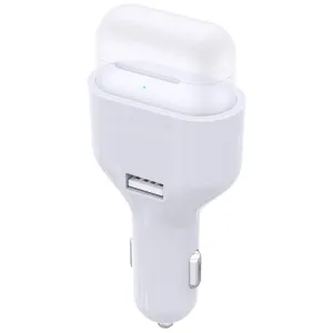 Poleet Car Charger With Charging Adapter for AirPods 1 and 2