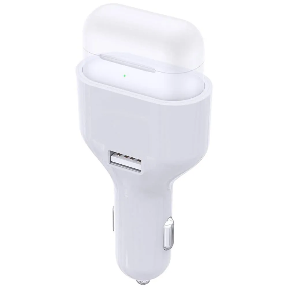 Poleet Car Charger With Charging Adapter for AirPods 1 and 2