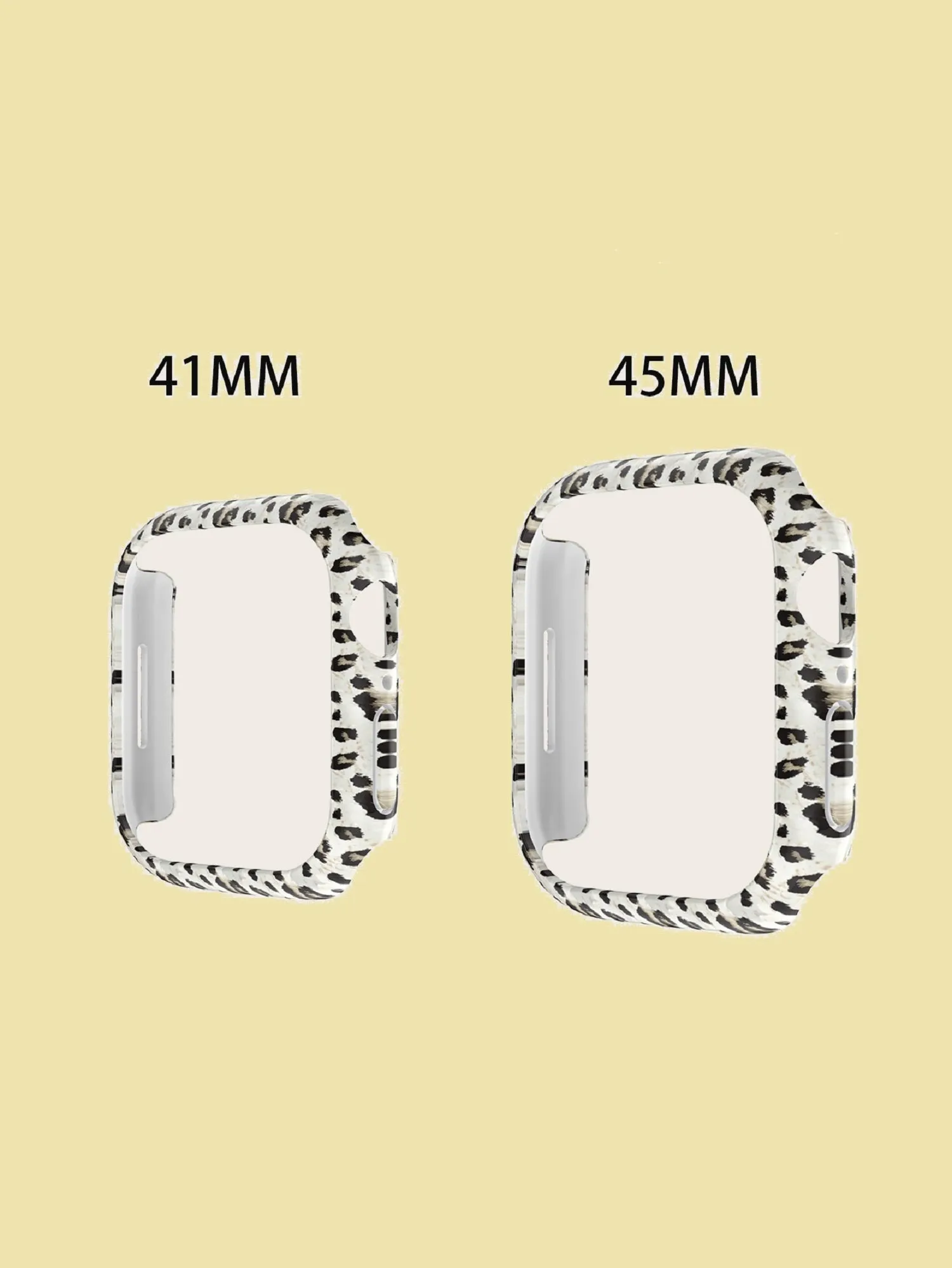 Protective Bumper Case with Screen Protector for Apple Watch 40mm- Leopard Print