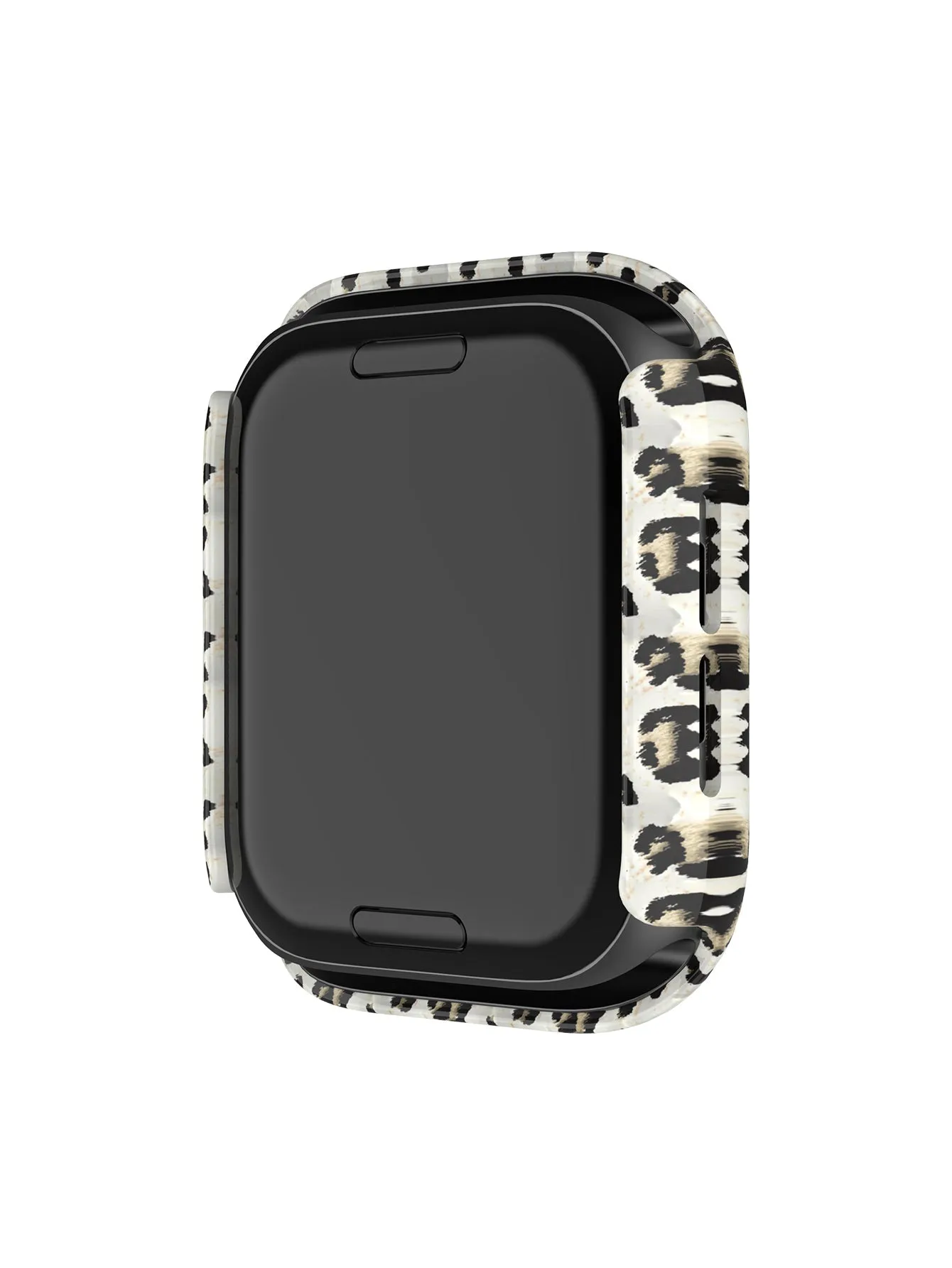 Protective Bumper Case with Screen Protector for Apple Watch 40mm- Leopard Print