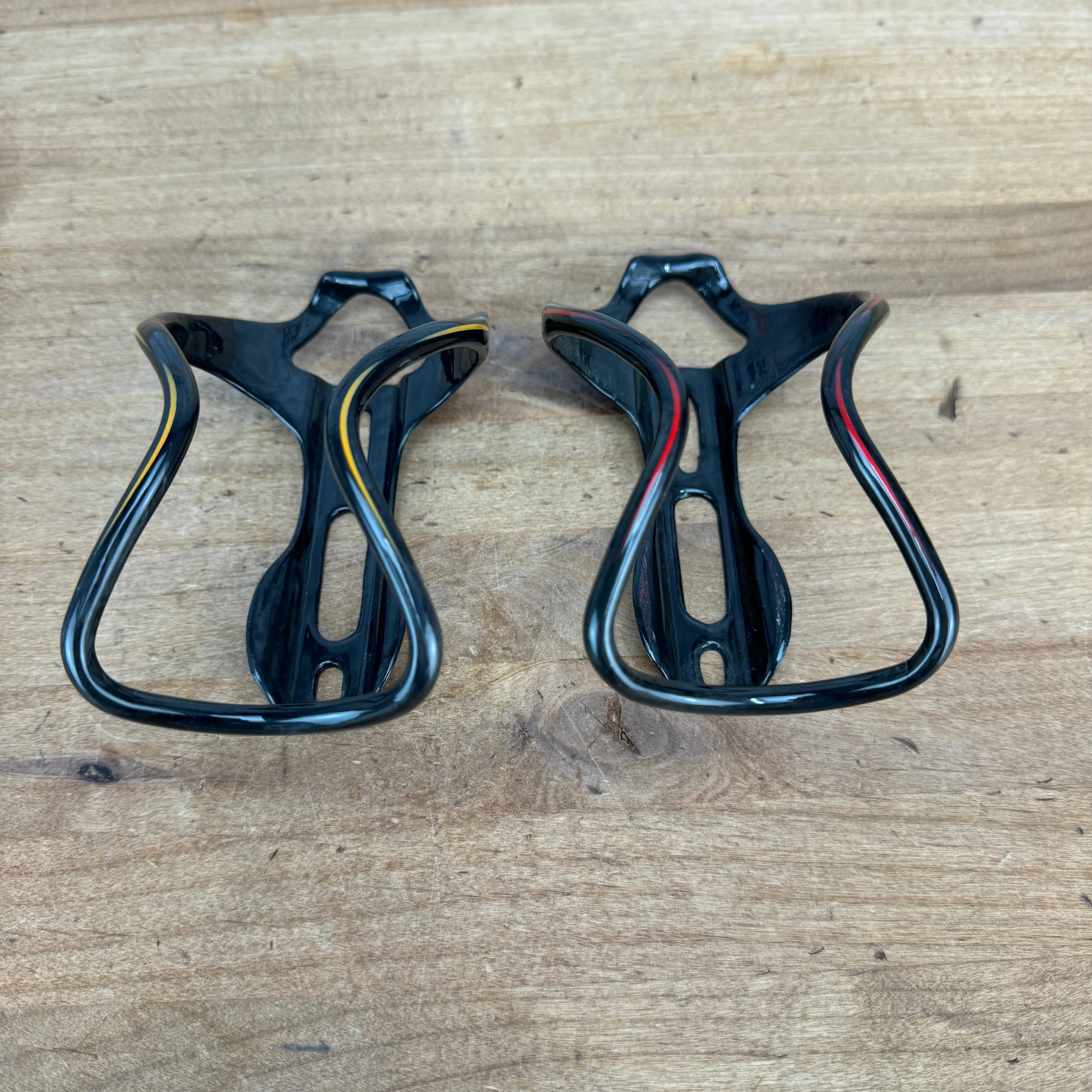 Rav X Gamma X Trim Carbon Red & Yellow Bike Water Bottle Cages 59g