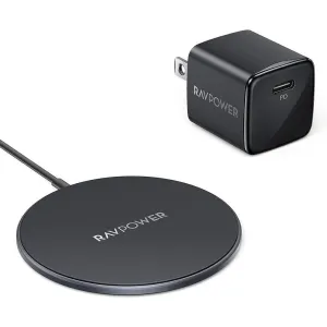 RAVpower USB C Magnetic Wireless Charger for MagSafe Charger