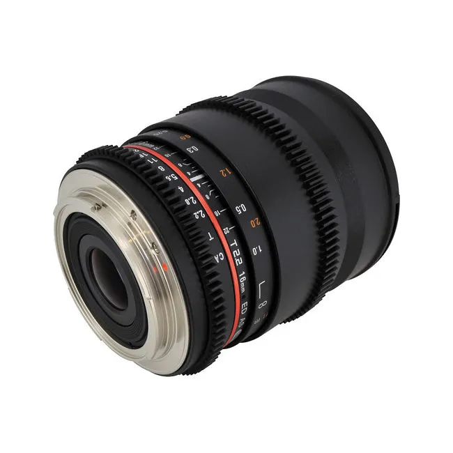 Rokinon CV16M-NEX 16mm T2.2 Cine Wide Angle Lens for Sony E-Mount Cameras