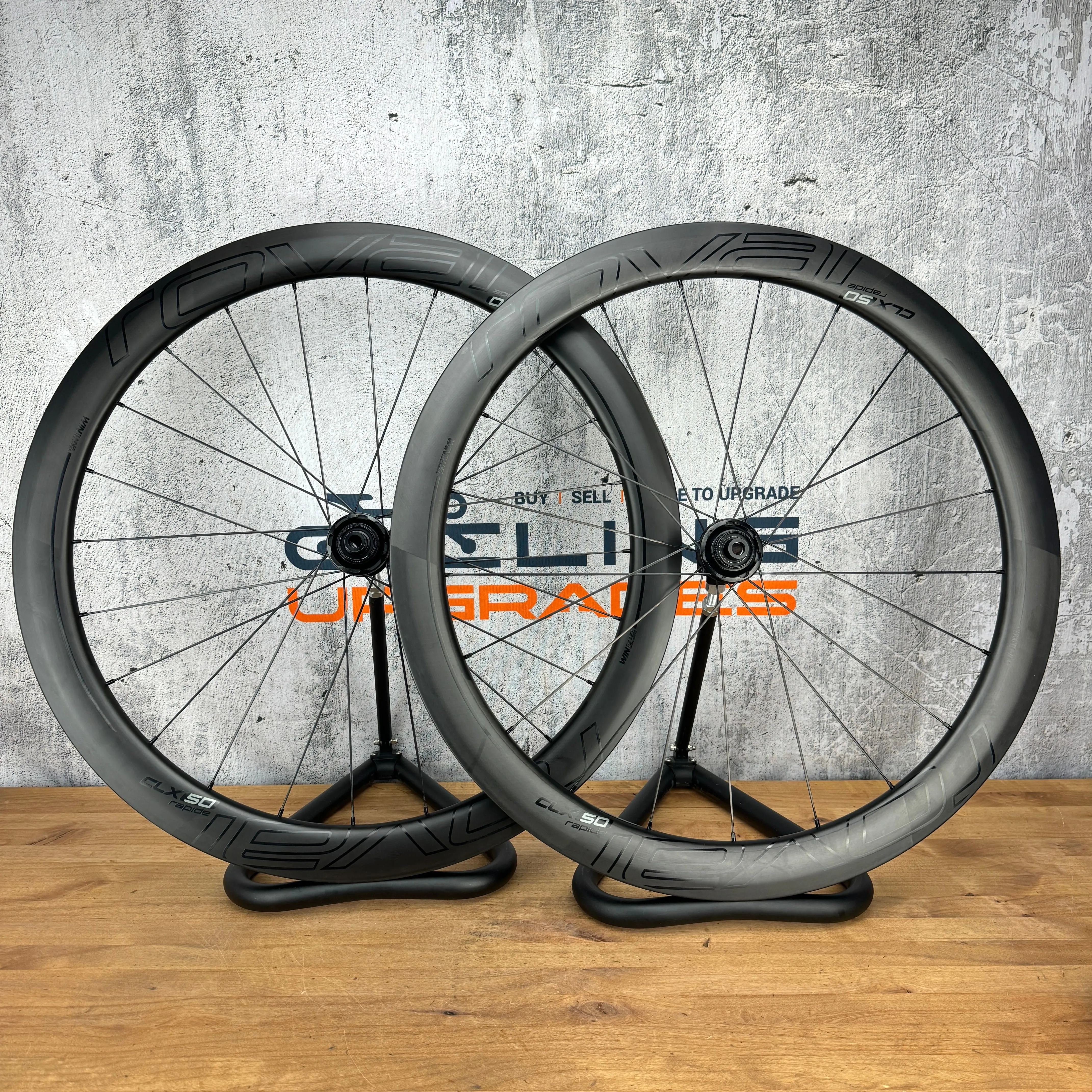 Roval CLX 50 Rapide Carbon Tubeless Disc Brake Ceramicspeed Bike Wheelset 700c