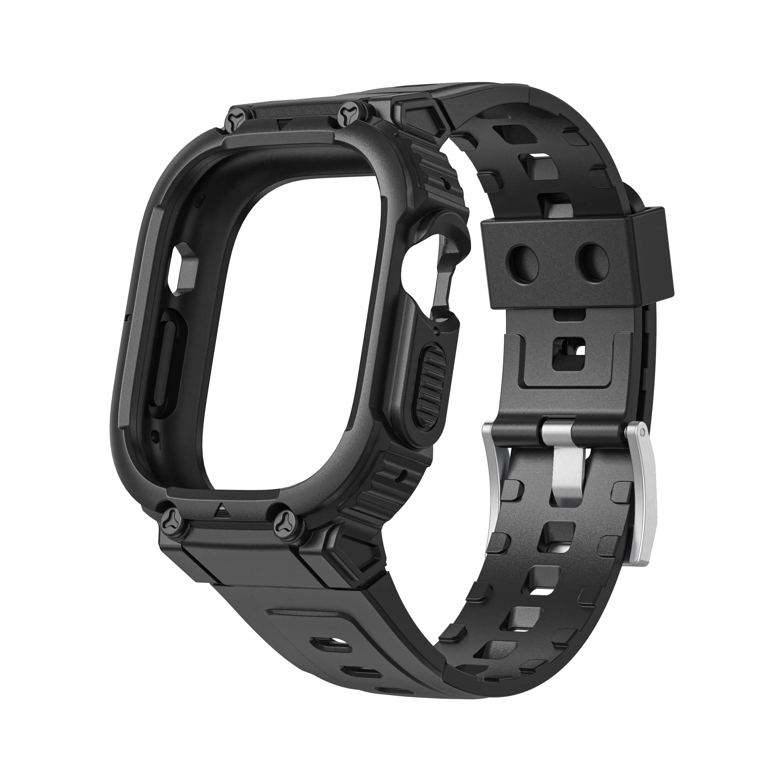 Rugged Sport Bands with Bumper Case for Apple Watch Ultra 49mm