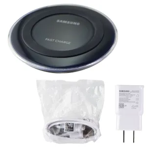 Samsung Fast Charge Wireless Qi Charging Pad with 2A Charger - Black (EP-PN920)