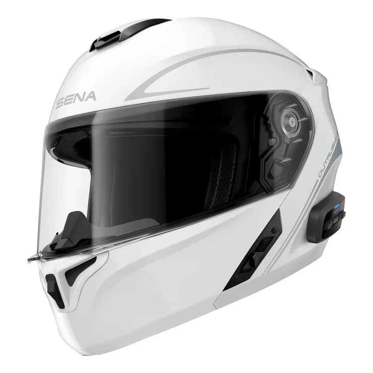 SENA OUTRUSH R WHITE MODULAR HELMET