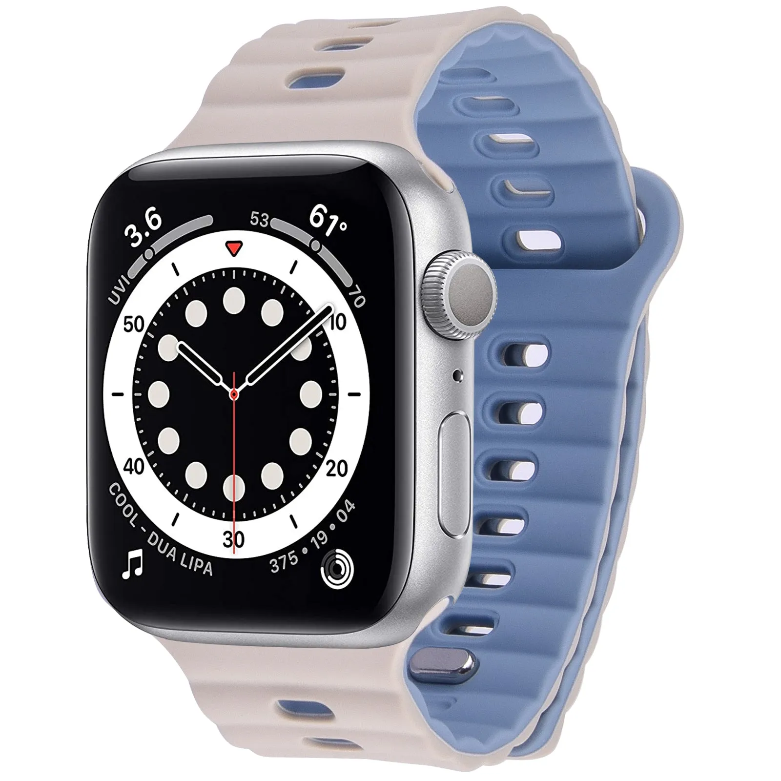 Silicone Band for Apple Watch- Dual Colors