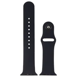 Silicone Watch Band for Apple Watch 38/40/41mm Cases - Black - Large