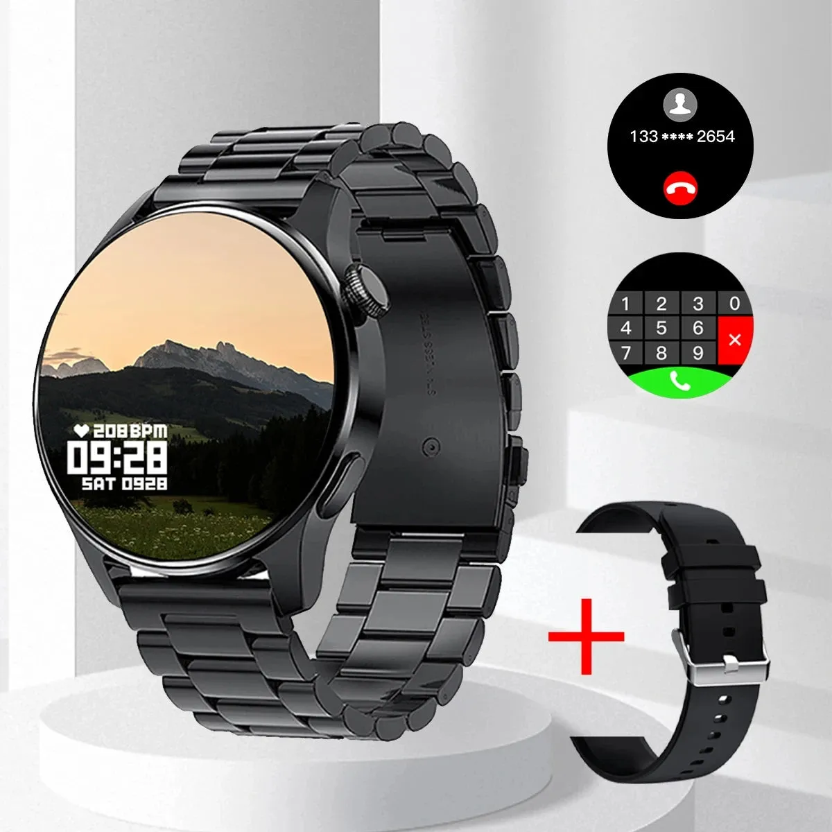 Smart Watch New Heart Rate Monitor Bluetooth Call Sports Mode 1.28 Round Smartwatch For Android IOS Phone Men Women Gift xiaomi