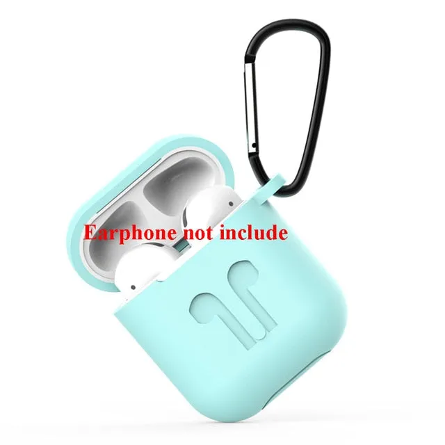 Soft Silicone Case For Airpods For Air Pods Shockproof Earphone Protective Cover Waterproof for iphone 7 8 Headset Accessories