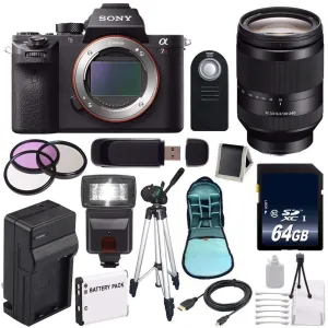 Sony Alpha a7R II Mirrorless Digital Camera (International Model)   Sony FE 24-240mm f/3.5-6.3 OSS Lens   72mm 3 Piece Complete Bundle