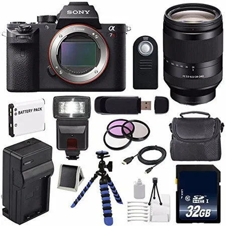 Sony Alpha a7R II Mirrorless Digital Camera (International Model)   Sony FE 24-240mm f/3.5-6.3 OSS Lens   72mm 3 Piece Premium Bundle