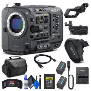 Sony FX6 Full-Frame Cinema Camera (Body Only) ILME-FX6V 80GB Cfexpress - Bundle