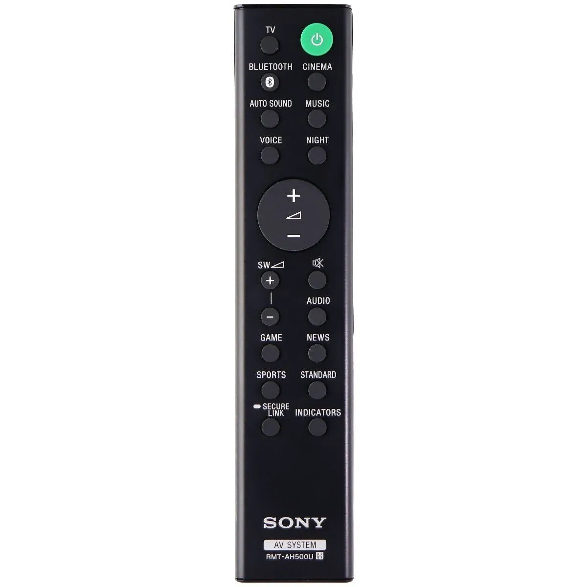 Sony Remote Control (RMT-AH500U) for AV Systems - Black