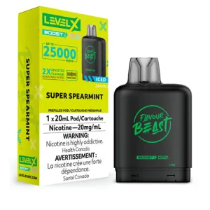 Super Spearmint Iced - Level X Flavour Beast Boost 25K