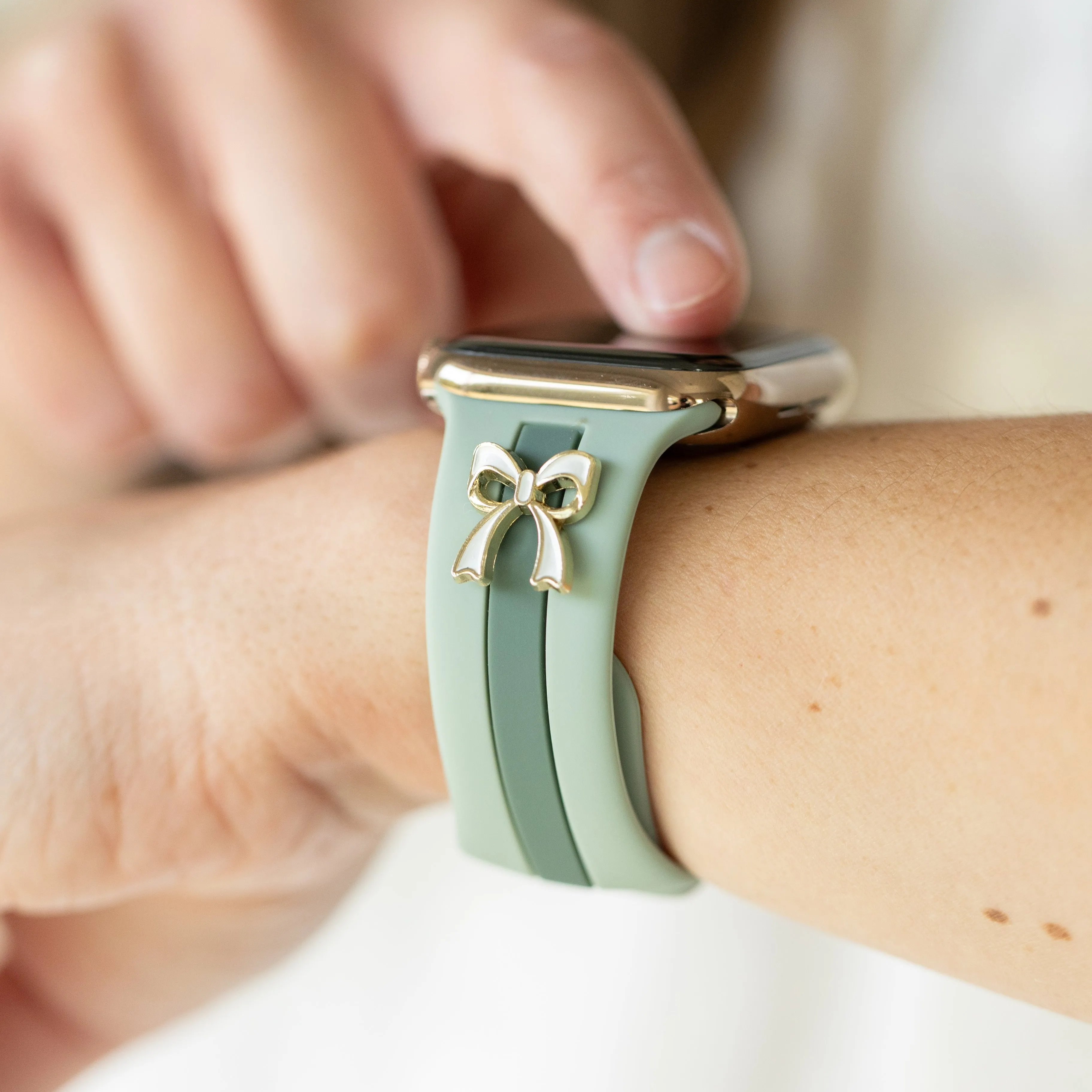 The It Girl Dusty Blue and Green Smart Watch Band