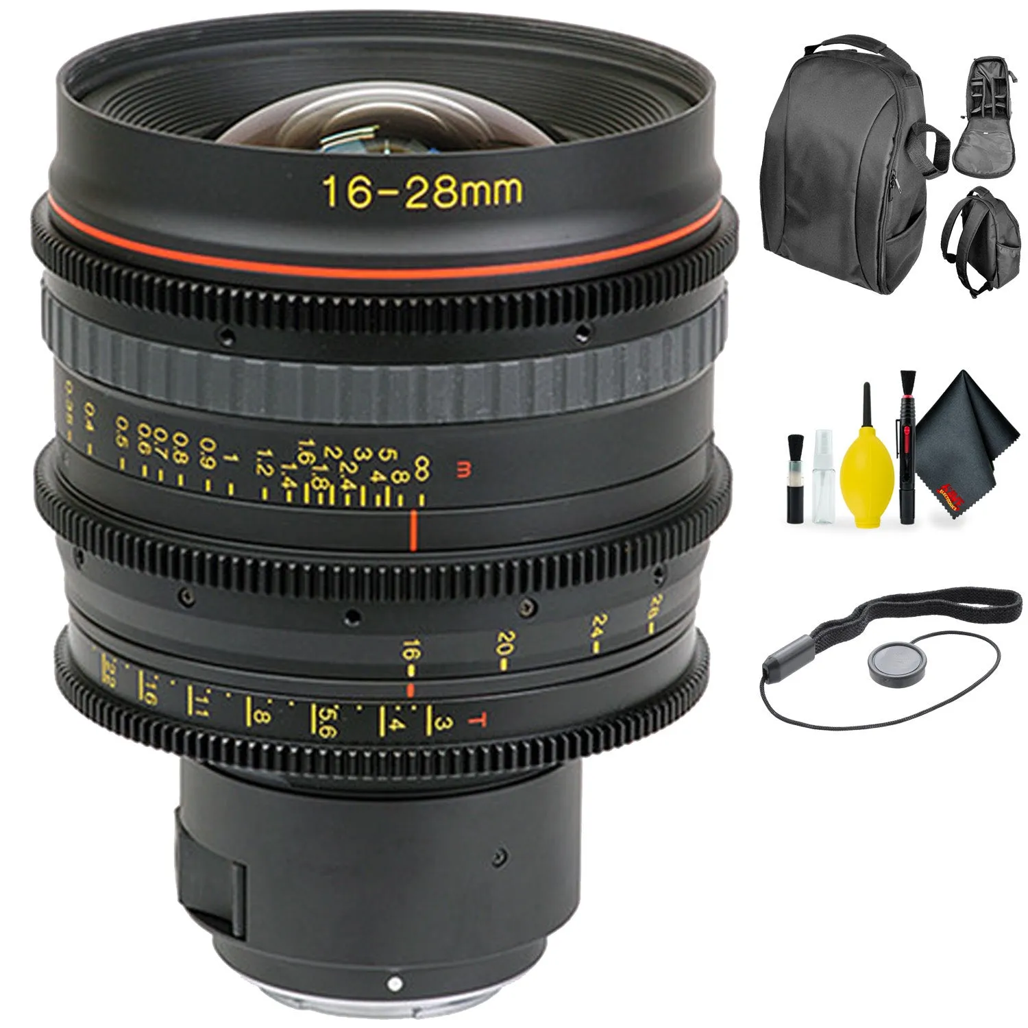 Tokina Cinema 16-28mm T3.0 with Sony-E Mount   Deluxe Lens Cleaning Kit Bundle