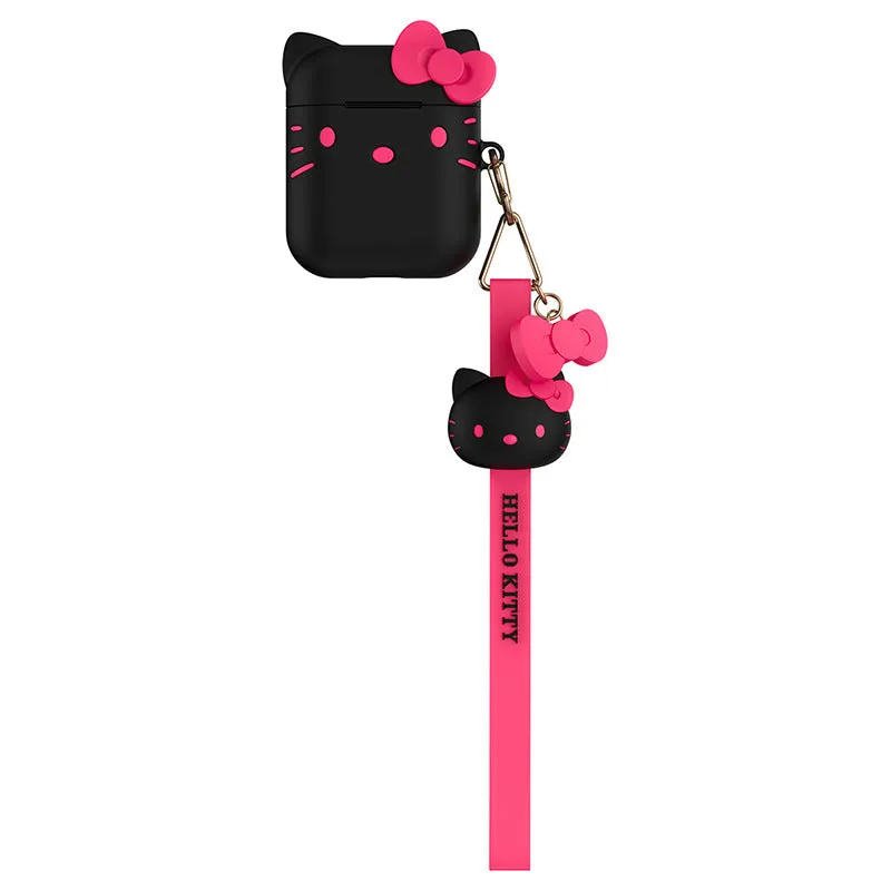 UKA Hello Kitty Shockproof Apple AirPods 2&1 Silicone Case Cover with Lanyard Strap