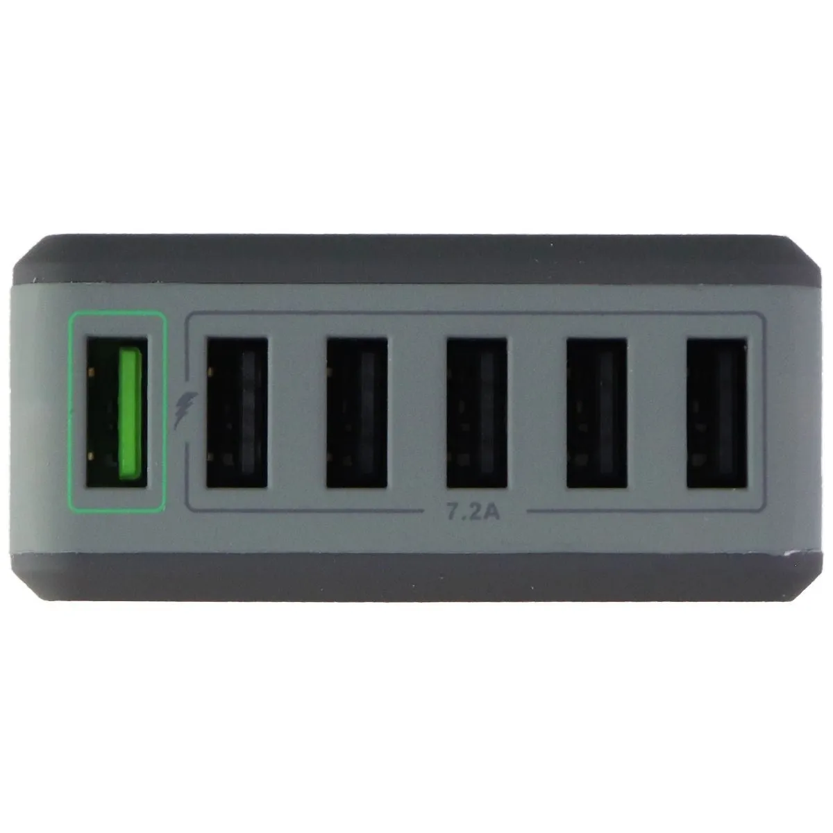 Ventev 10.2-AMP QC 3.0 (6-Port) Rapid USB Charging Hub RQ600 - Gray