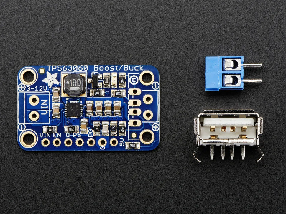 VERTER 5V USB Buck-Boost - 500mA from 3V-5V / 1000ma from 5V-12V