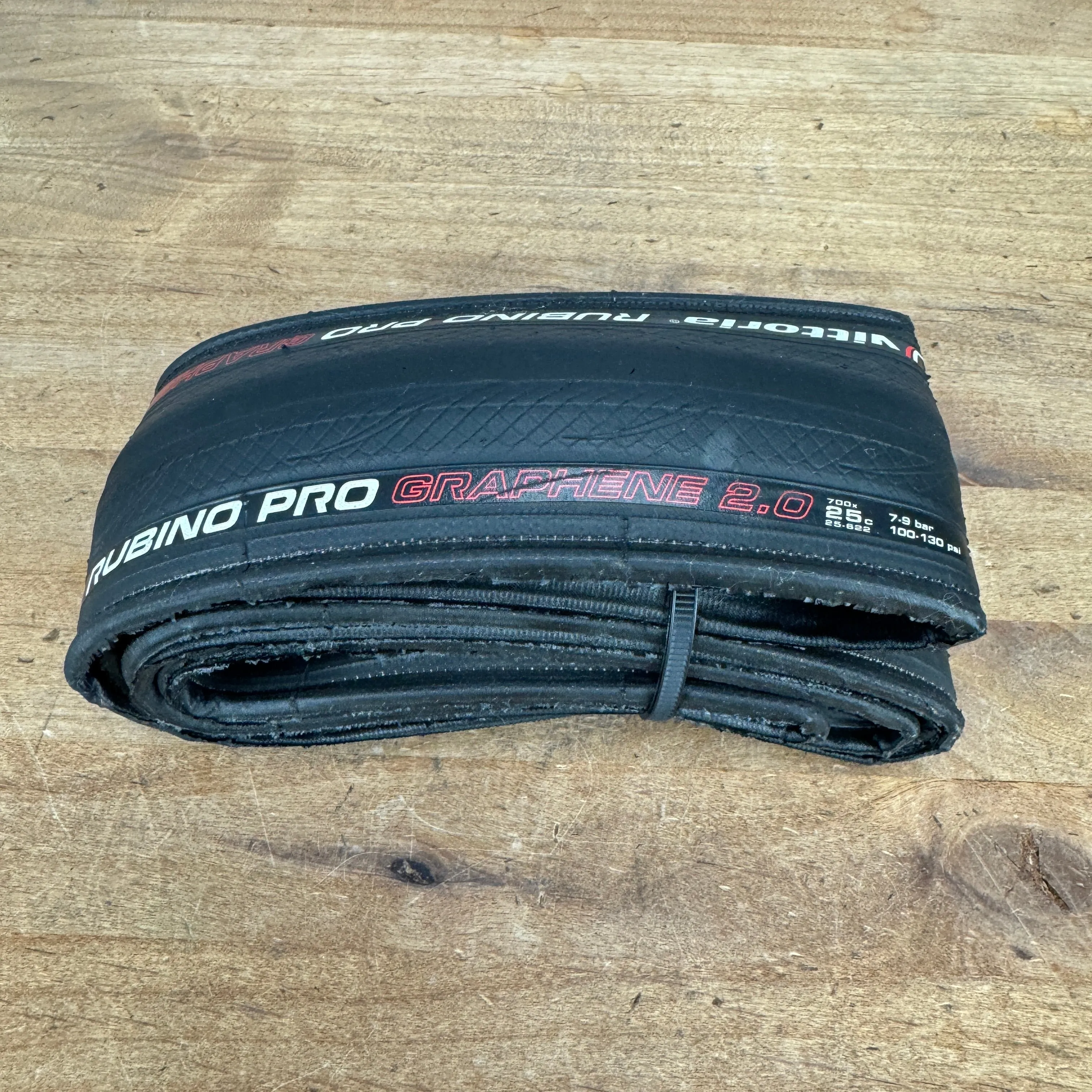 Vittoria Rubino Pro Graphene 2.0 700c x 25mm Single Clincher Road Bike Tire