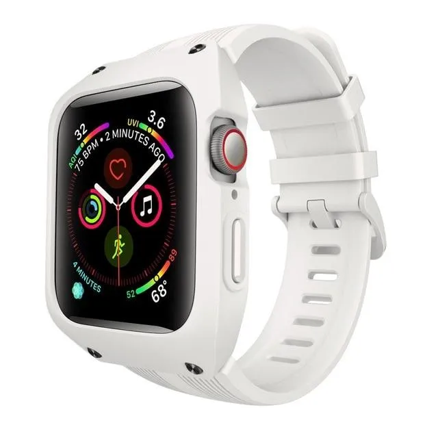 Waterproof Case Strap Protective Band for Apple Watch Watchbands