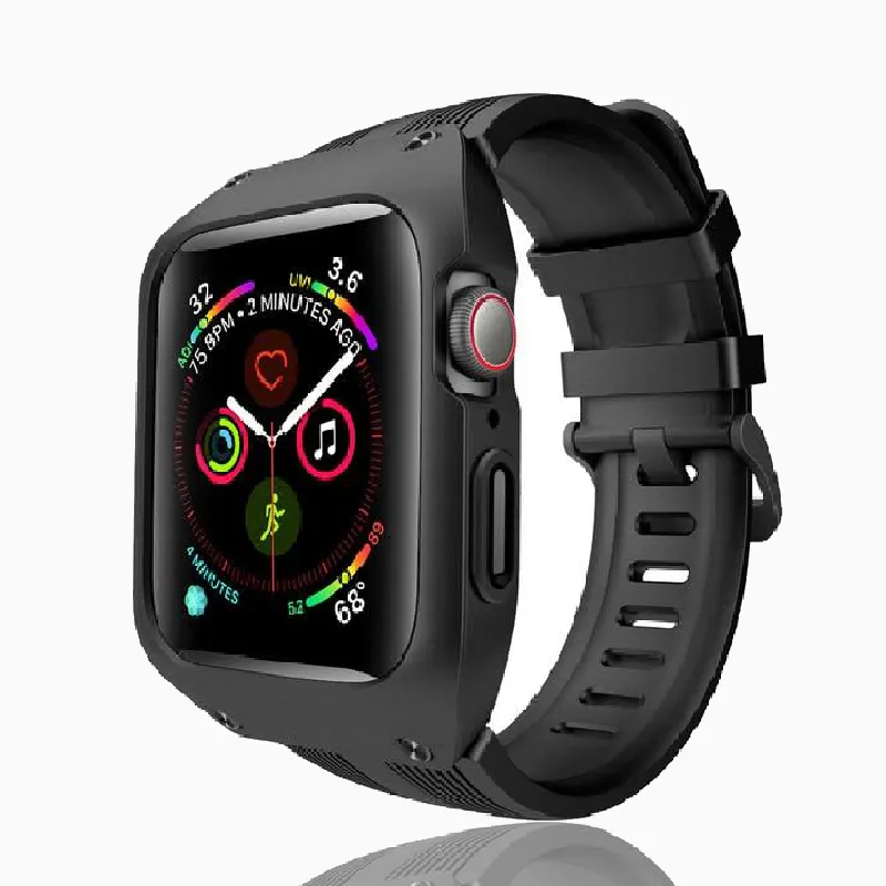 Waterproof Case Strap Protective Band for Apple Watch Watchbands