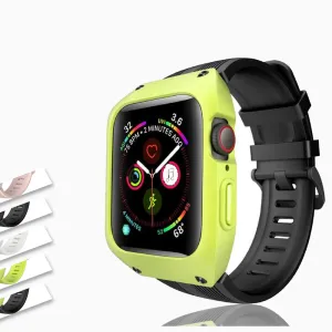 Waterproof Case Strap Protective Band for Apple Watch Watchbands