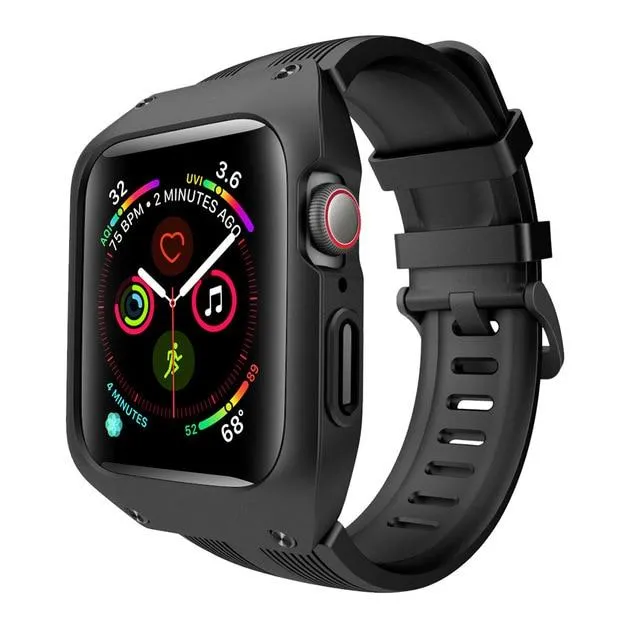 Waterproof Case Strap Protective Band for Apple Watch Watchbands