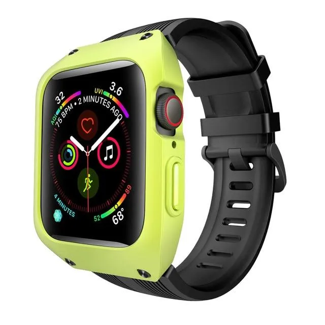 Waterproof Case Strap Protective Band for Apple Watch Watchbands