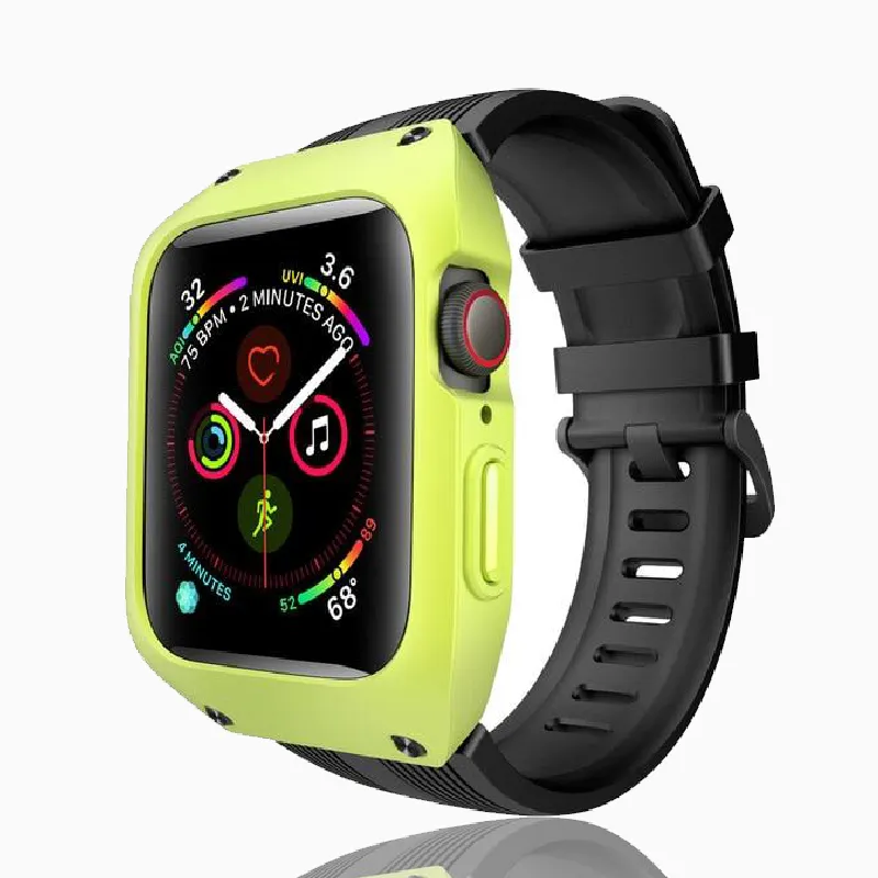 Waterproof Case Strap Protective Band for Apple Watch Watchbands