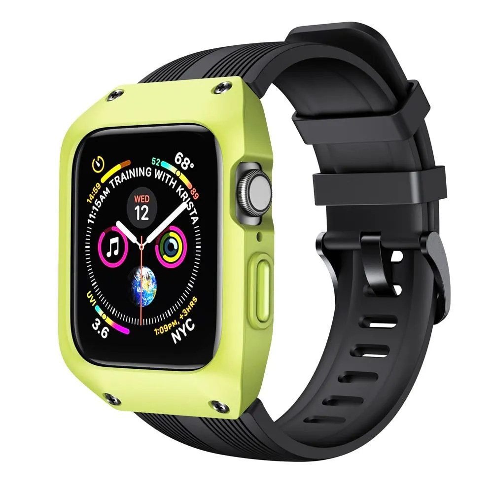 Waterproof Case Strap Protective Band for Apple Watch Watchbands