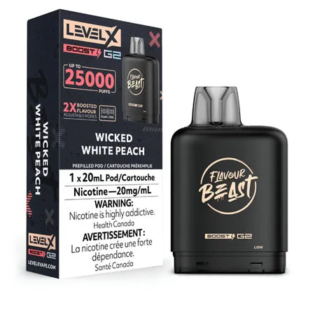 Wicked White Peach - Level X Flavour Beast Boost 25K